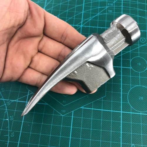 羊角锤头木工锤子高碳钢锻造锤子头木工工具圆头榔头带磁可吸钉子