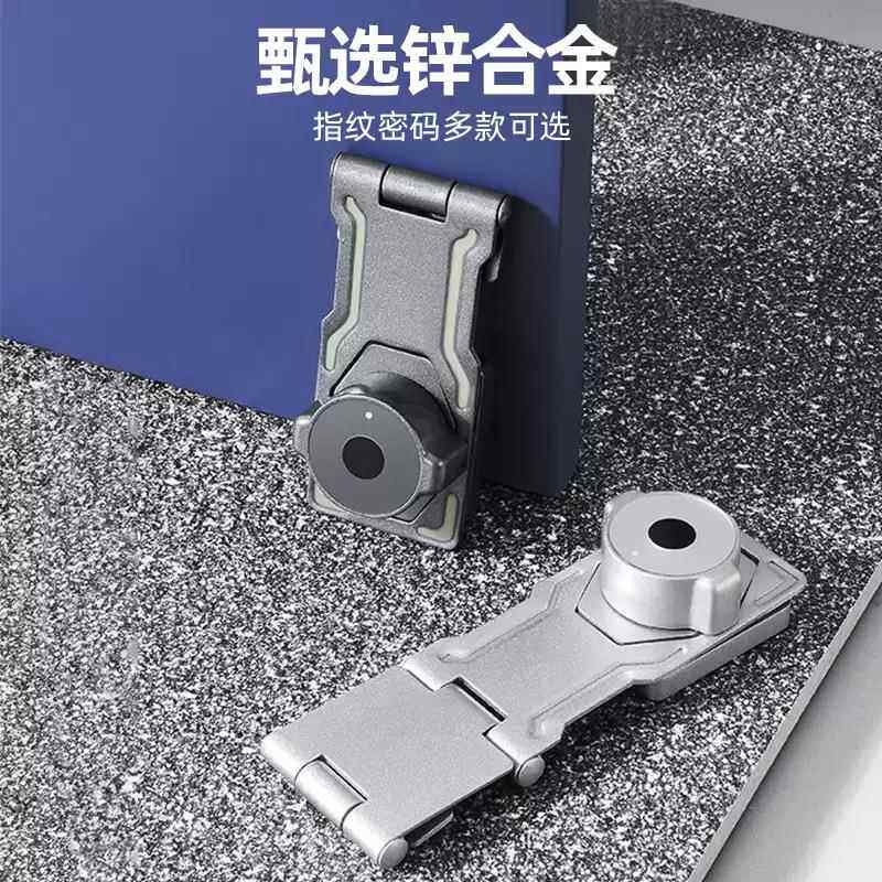 纹锁带锁锁牌销锁扣插冰免打孔冰箱柜搭无品牌/扣柜门抽屉锁安指