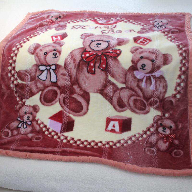 冬婴儿毛毯双层加厚珊瑚绒幼儿园小毯子儿童被子卡通宝宝午睡保暖