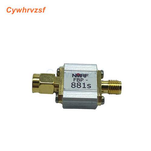 881(868-895)MHzGSM900专用SAW带通滤波器，27MHz带宽，SMA接口