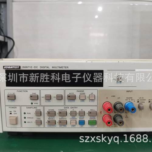 爱德万ADVANTEST R6871E-DC 七位半高精度电阻表 台式万用表