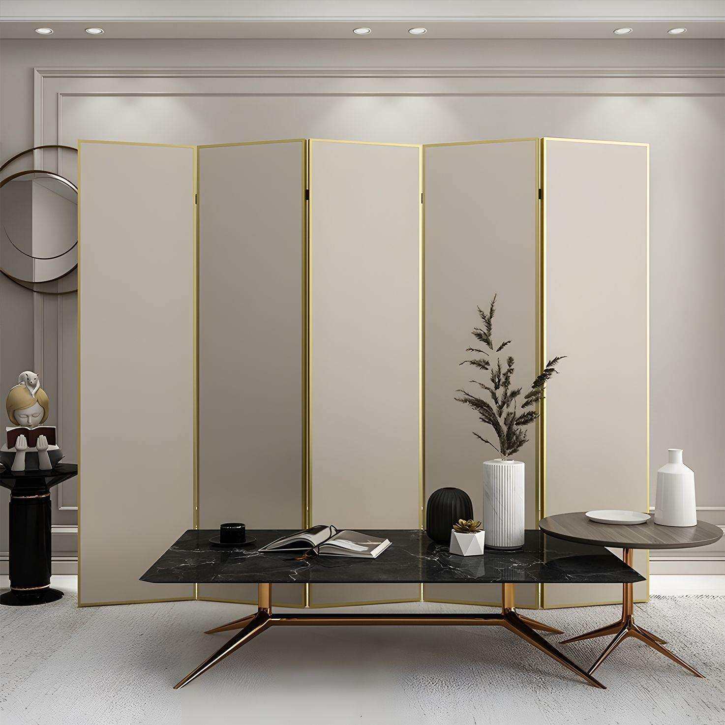 铝折合金屏风隔断简DXD约可叠移动酒店餐折遮挡客厅卧室厅移动屏