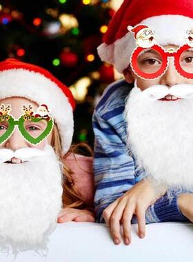 Christmas Simulated Beard Santa Claus White Beard X-mas Cosp