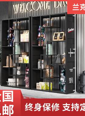 铁艺隔断置物架多层落地产品展示架陈列架商用奖牌乐高展示柜手办