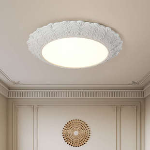 卧室主卧吸顶灯2023新款 北欧风led护眼房间书房灯具 简约现代法式