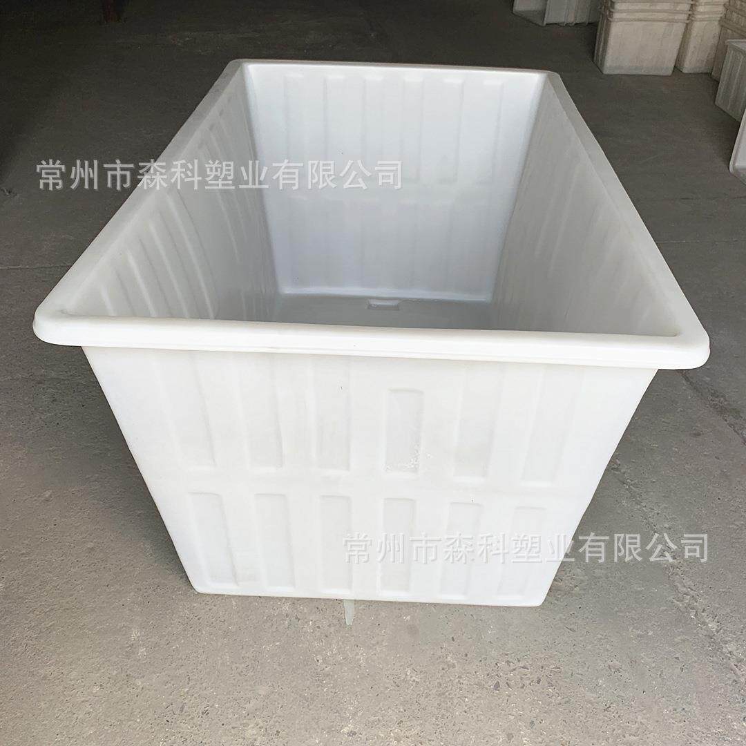1800l塑料方箱推布车纺织印染布车桶牛筋方桶推车水产鱼苗方箱