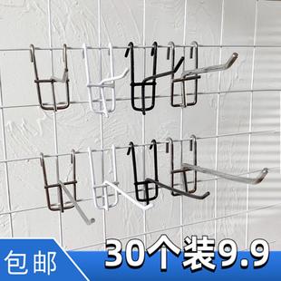 超市货架网钩加粗网格摆摊夜市便利店网架金属网货钩网片银色挂钩