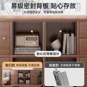 书柜落地靠墙格柜幼儿园收纳柜沙发边柜隔矮断柜LDZ简八易格柜子