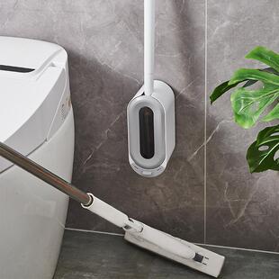 204长马桶刷壁挂卫间厕柄所无死角家用弧EQJ度马桶刷洁厕生刷可2