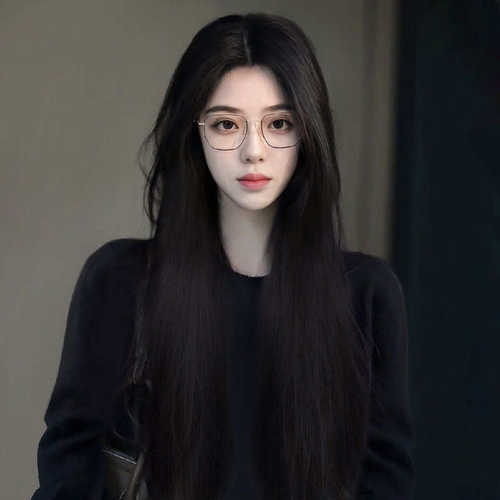 厂家批发假发女长发高温丝全头套齐腰黑色中分刘海长直发直播带货