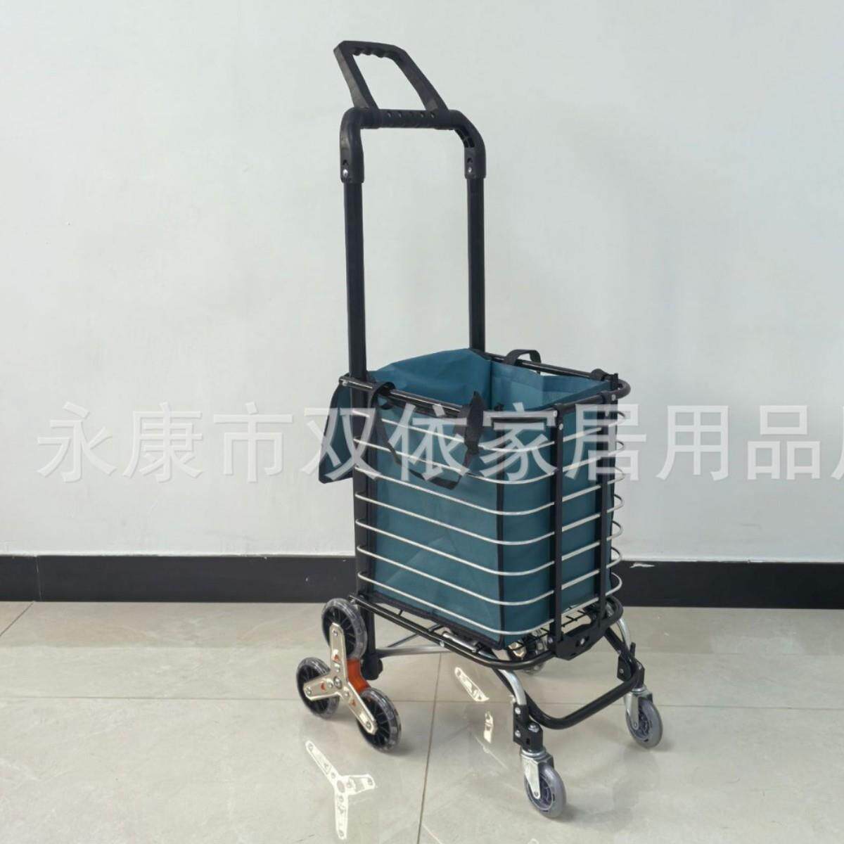 拉水桶小拉车桶装水拖车折叠便携购物车买菜小拉车家用推车拉杆车