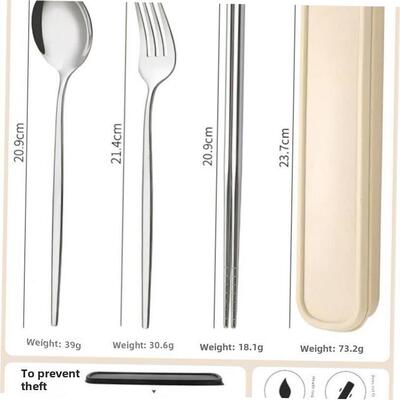 Cutlery Food Grade Stainless Steel Chopsticks Spoon Set餐具