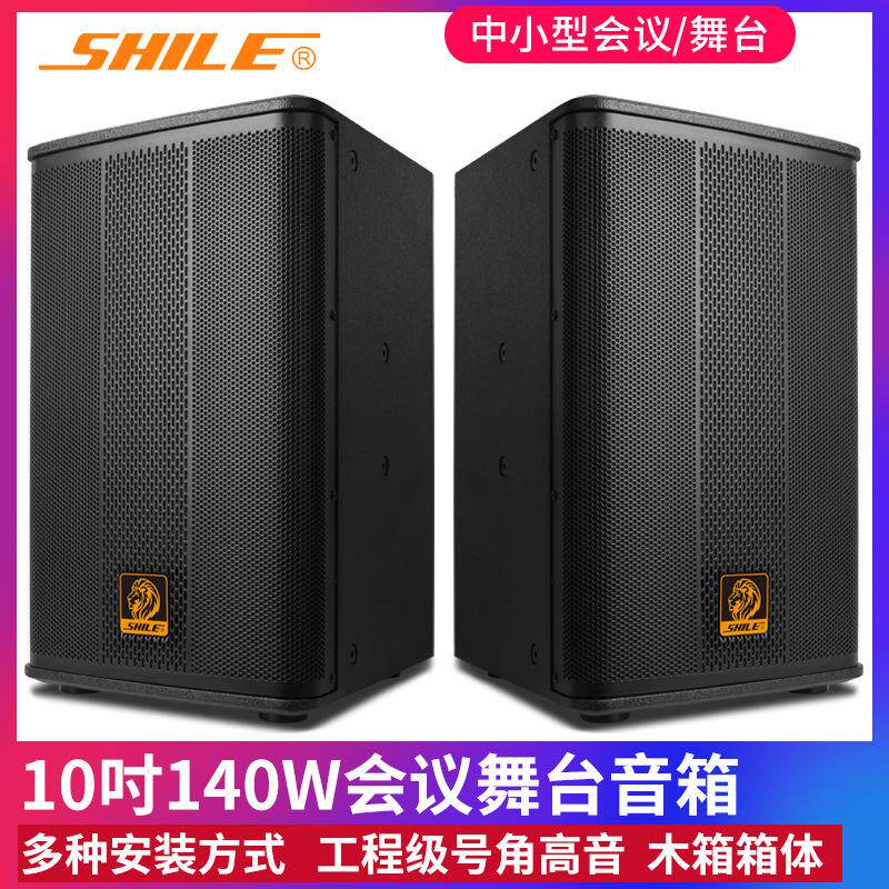 狮乐BX-505专业舞台10英寸音响会议室KTV包房户外婚庆140W音箱