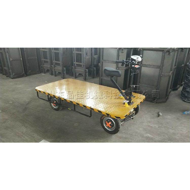 电动平板运输车 座驾式电动前进后退车 铁路建设路桥工程平板车