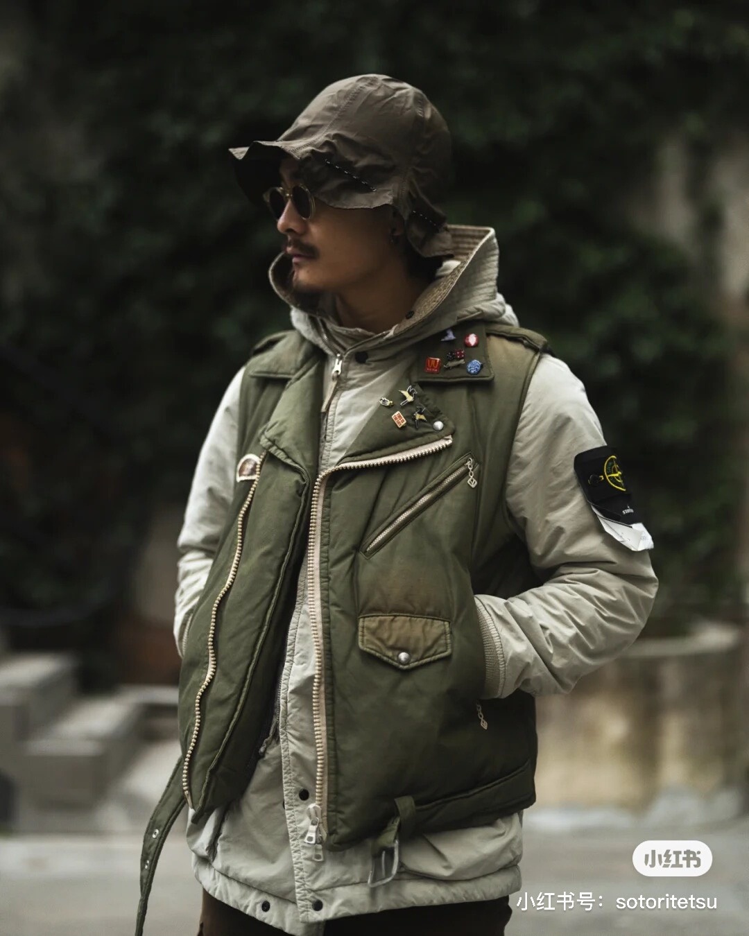 VISVIM 21SS STRABLER DOWN VEST — back