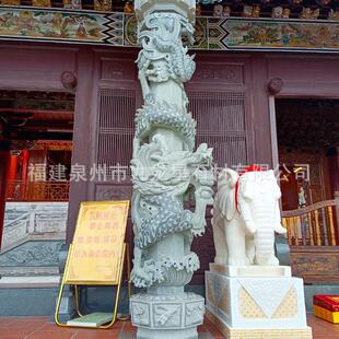 广场公园石龙柱景区酒店石雕盘龙柱花岗岩汉白玉浮雕柱华表文化柱