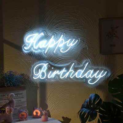 新款LED日光灯 生日派对聚会背景装饰灯happy birthday字母灯