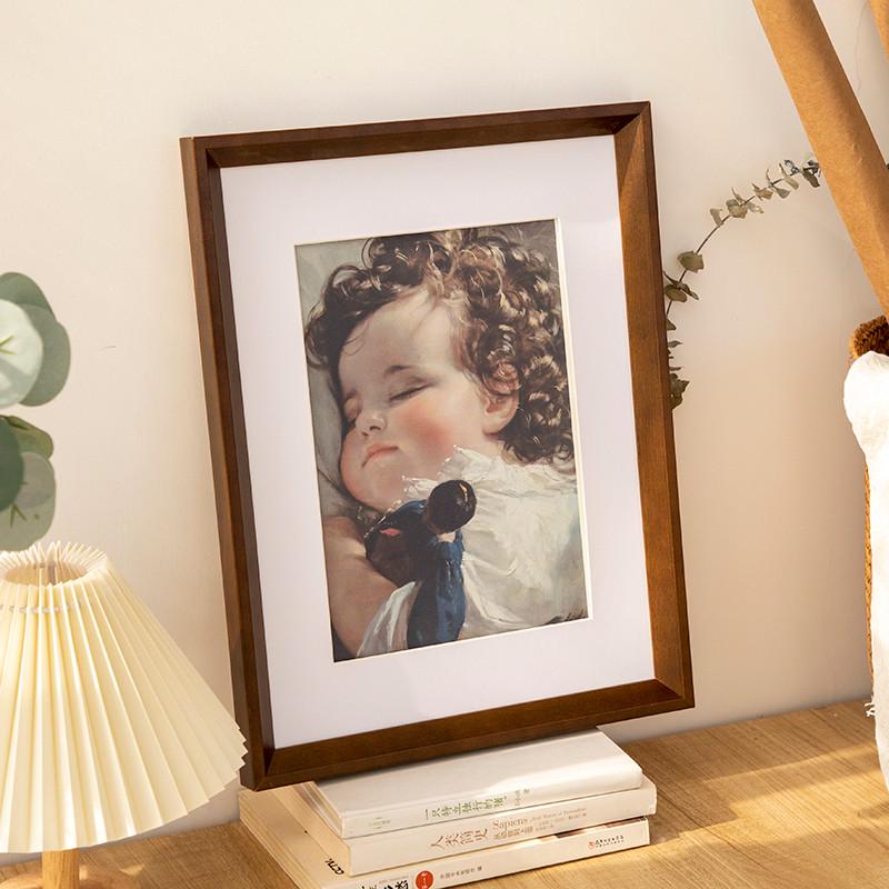 大尺寸实木相框挂墙 20寸16寸24装裱画框拼图 海报4开8KA3外框画