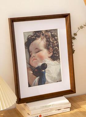 大尺寸实木相框挂墙 20寸16寸24装裱画框拼图 海报4开8KA3外框画