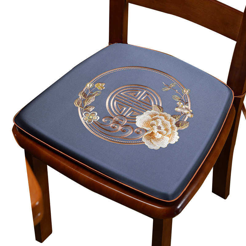 实木餐桌马蹄形垫子新中式高档坐垫梯形餐椅垫凳垫红木椅子垫座垫