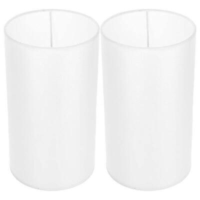 2pcs Cloth Lampshades for Table Lamp TC Gray Cylinder DIY