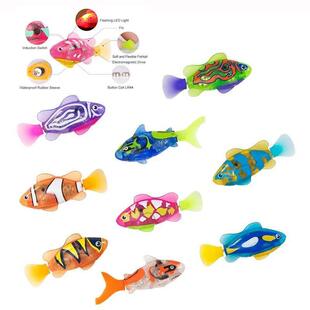 Toy LED Fish Pet Robot Cat Swimming Electronic Interactive