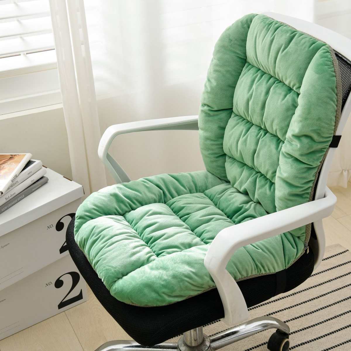 坐垫椅垫靠背坐垫座椅办公室垫子秋冬季发热加热取暖电热一体