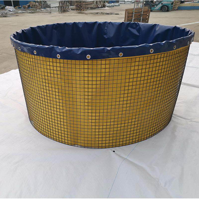 丝网支架鱼池折叠帆布养殖可移动拆卸蓄水池加厚养鱼箱可收纳便携