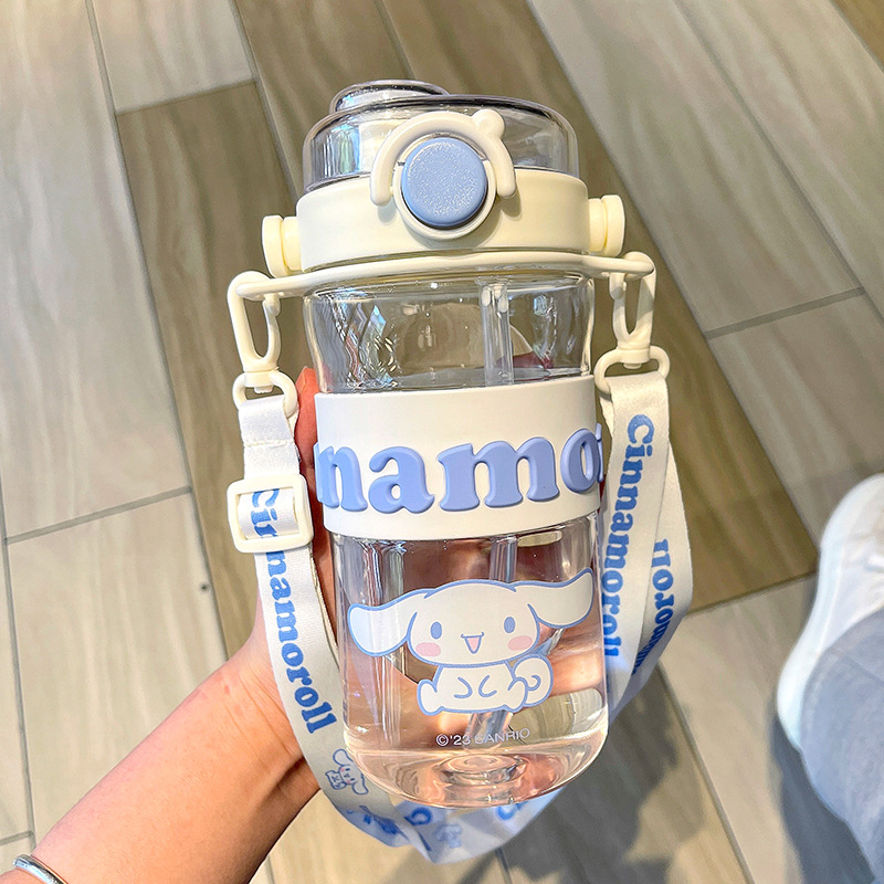 三丽CH-9035B塑料鸥水杯正携版授权卡可爱图案吸管杯高通颜值水杯