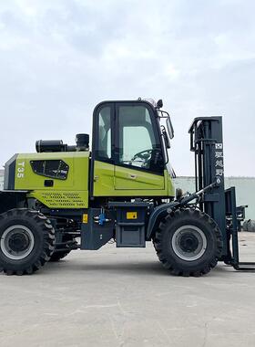 越野叉车四驱多功铰能体式接式3吨AML一吨5柴油装卸车全地形搬运