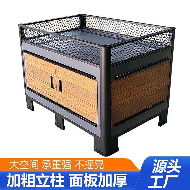 超市促销花车展示架洗化服装母婴药店饮品堆头中岛陈列货架促销台