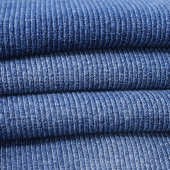 靛蓝可螺纹螺纹 口2x2 水洗下摆弹力罗纹针织现货2布料牛仔布2袖