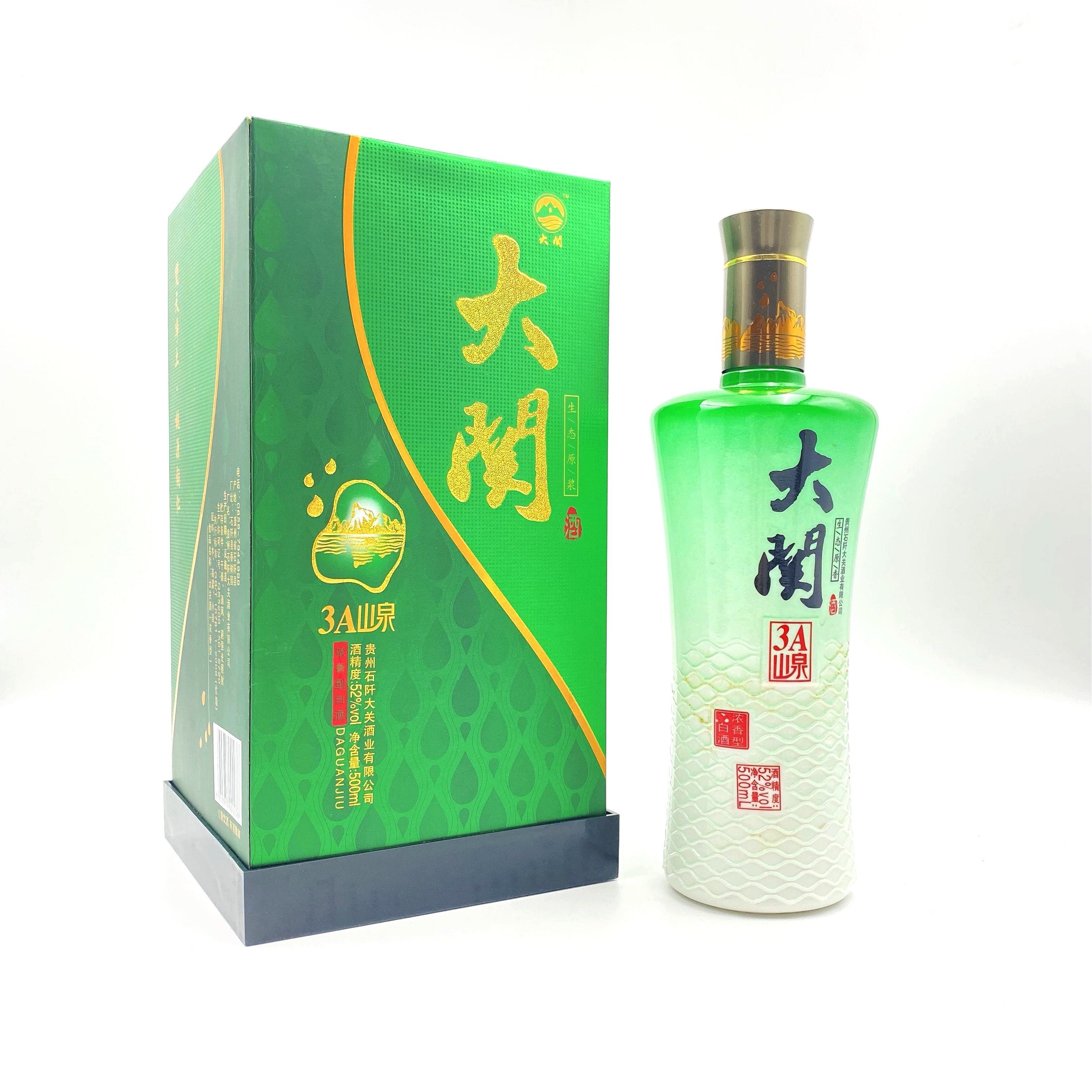 2013年52度大关生态原浆3A山泉酒500ml*1瓶浓香型 53优名酒