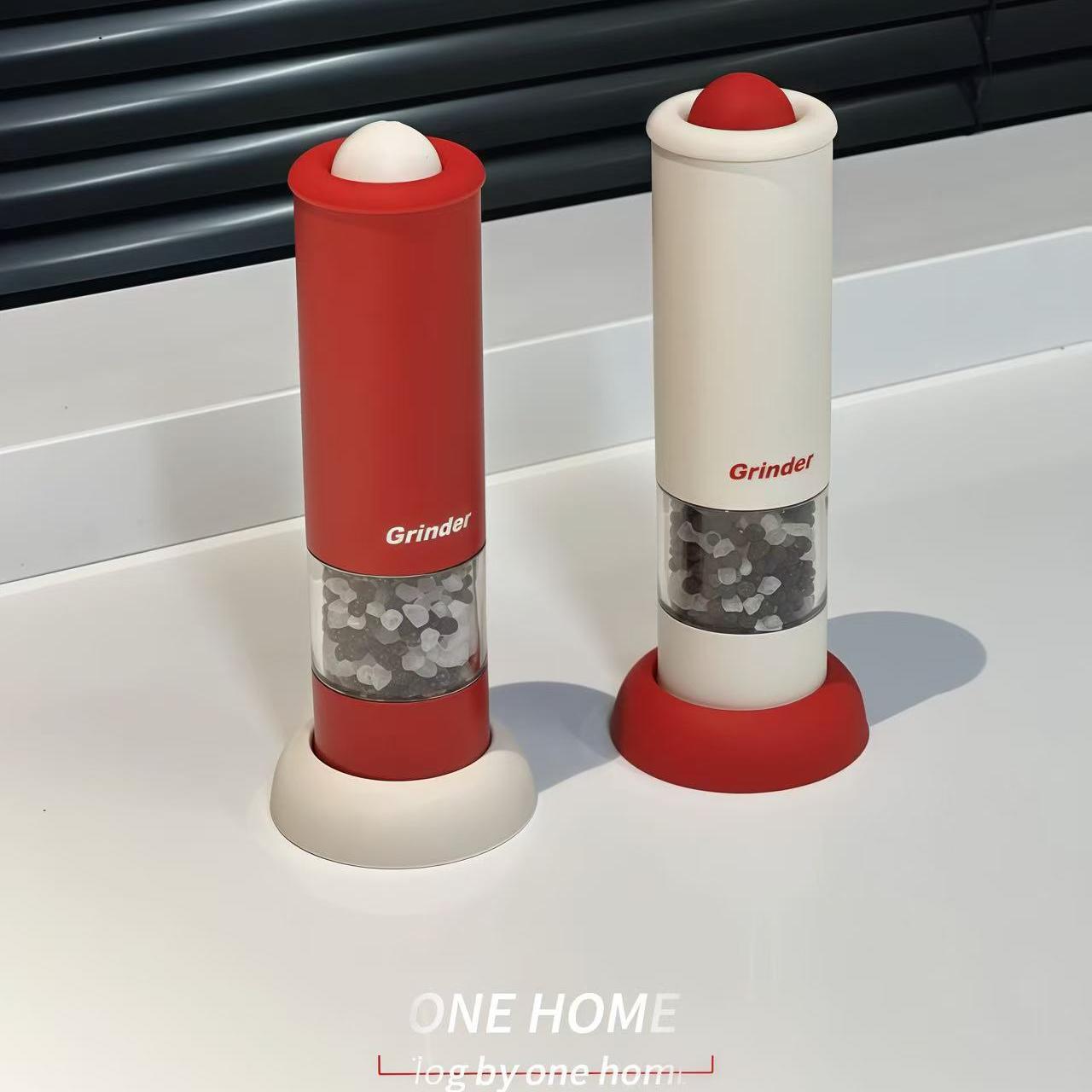高颜值电动胡椒研磨器 海盐黑胡椒研磨机 厨房小清新调味好物