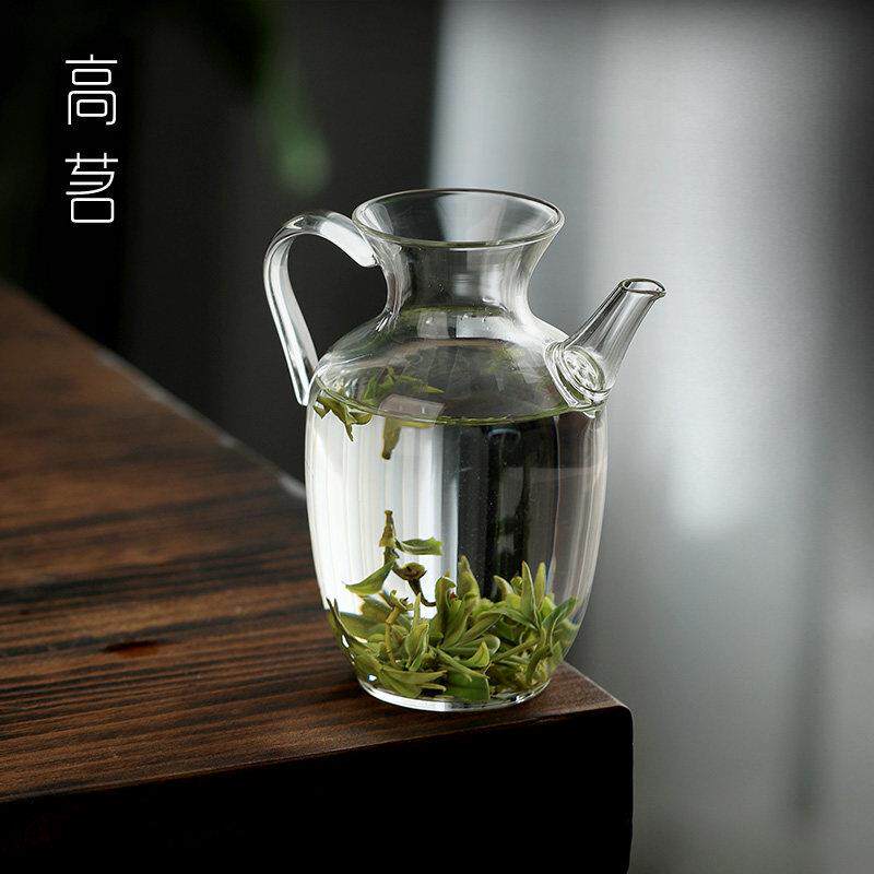 彷宋泡茶公道杯玻璃茶漏一体绿茶专用执壶茶具分茶器公杯茶滤茶壶