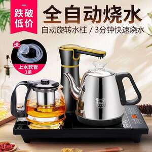 上水壶电热水壶自动断电茶台家用烧水壶抽水泡茶具套装工业行家选