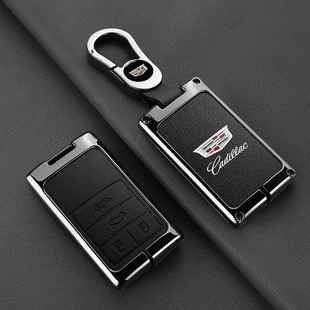 适用老款 凯迪拉克钥匙套xts凯雷德srx赛威sls壳cts车包扣遥控改装