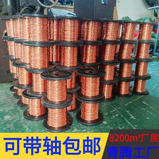 T1T2紫铜丝TU1无氧紫铜丝C1100导电软态退火裸铜丝轴装工艺品