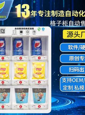 格子柜自动售货机民宿酒店智能小型零食饮料自动售卖机 WX-S33