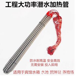 投入式潜水加热管 空气能水箱电热棒380v工业大功率水槽池加热器