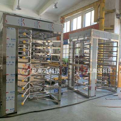 NGM-Q01手动旋转单向门304不锈钢栅栏成品导向旋转闸闸门厂家直销