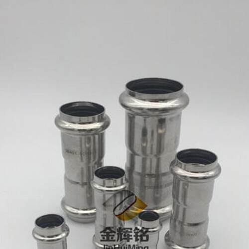 等径直通 304 不锈钢穿线管管件直通 DN15 不锈钢双卡压管件
