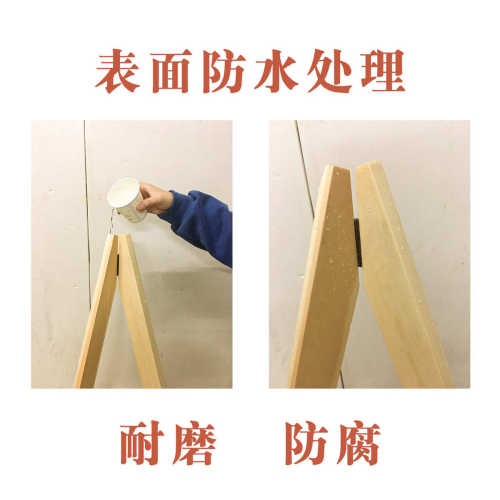 L三角木画架折叠木质彩色户外多色L型立式KT板广告架便携展示架
