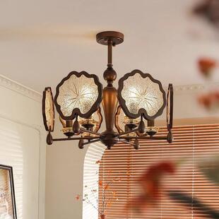 宋代美学复古禅意房间灯中古风新中式 主卧吊灯明清古典