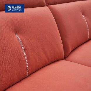 沙意式 户型三人位妃优质组L型棉麻布 极简客厅合布艺发小BNY3131