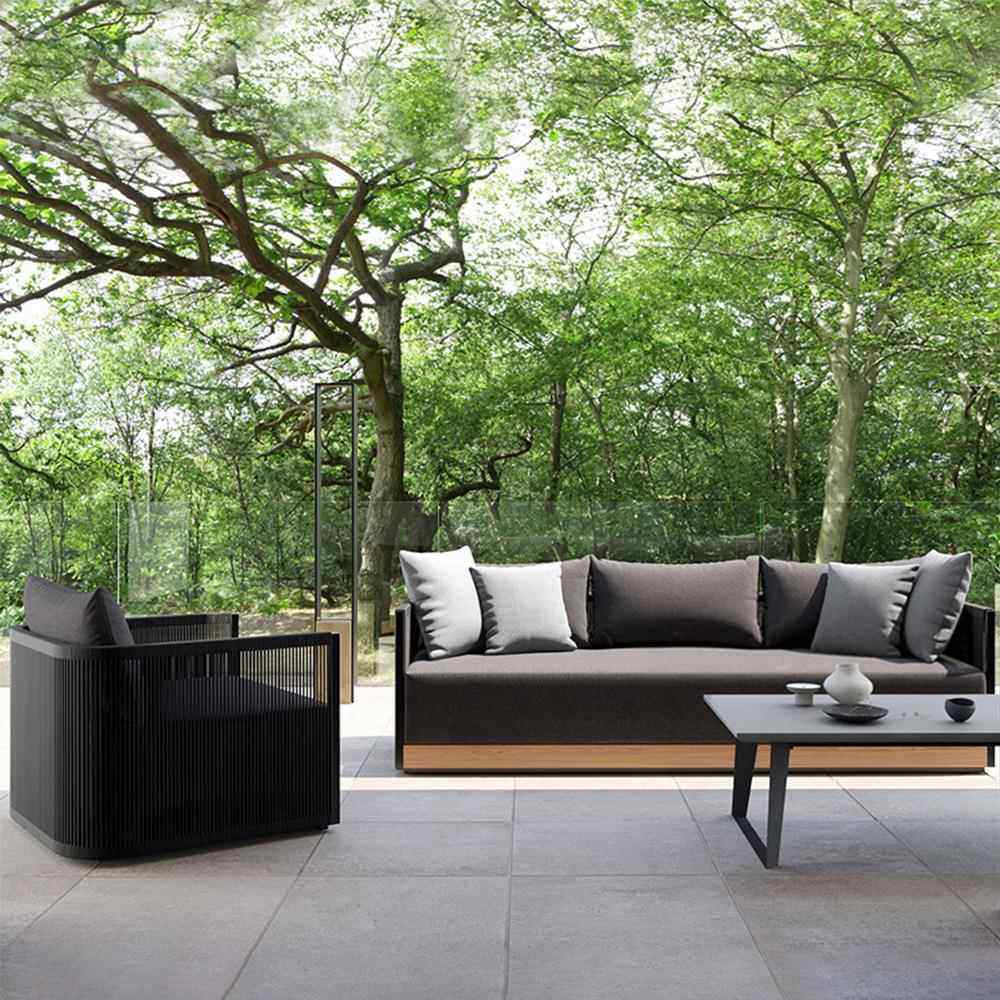 户外沙发院花园防编水防晒实木休闲藤椅客厅阳台柚庭组24木沙发合,住宅家具,户外沙发,淘宝优惠券,粉丝福利购,淘宝优惠卷