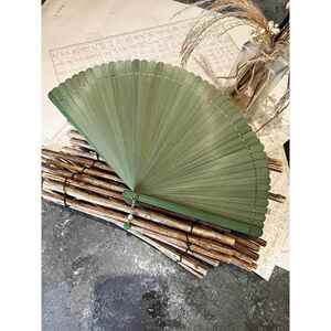 芷墨创意素雅全竹折扇工艺扇纯色扇子汉服古风简约时尚复古竹青绿
