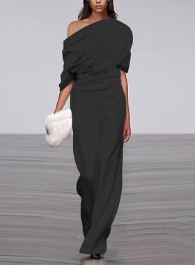 One neck jumpsuit women's pants