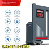 工厂大门铝合电动段滑门无轨电动伸缩门悬浮门企业学校自动平移门