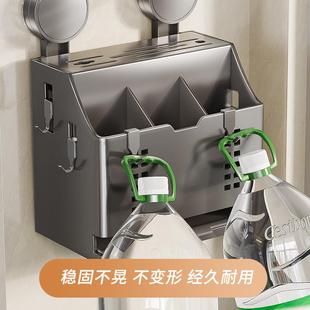 厨房吸盘刀架置物架壁挂式 2025新款 家用多功能筷子筒一体化收纳盒